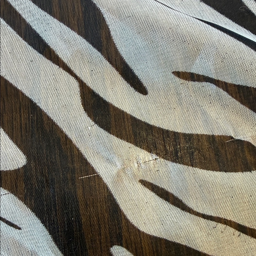Zebra Print Scarf - Black & White Lightweight 100% silk - Picture 9 of 11